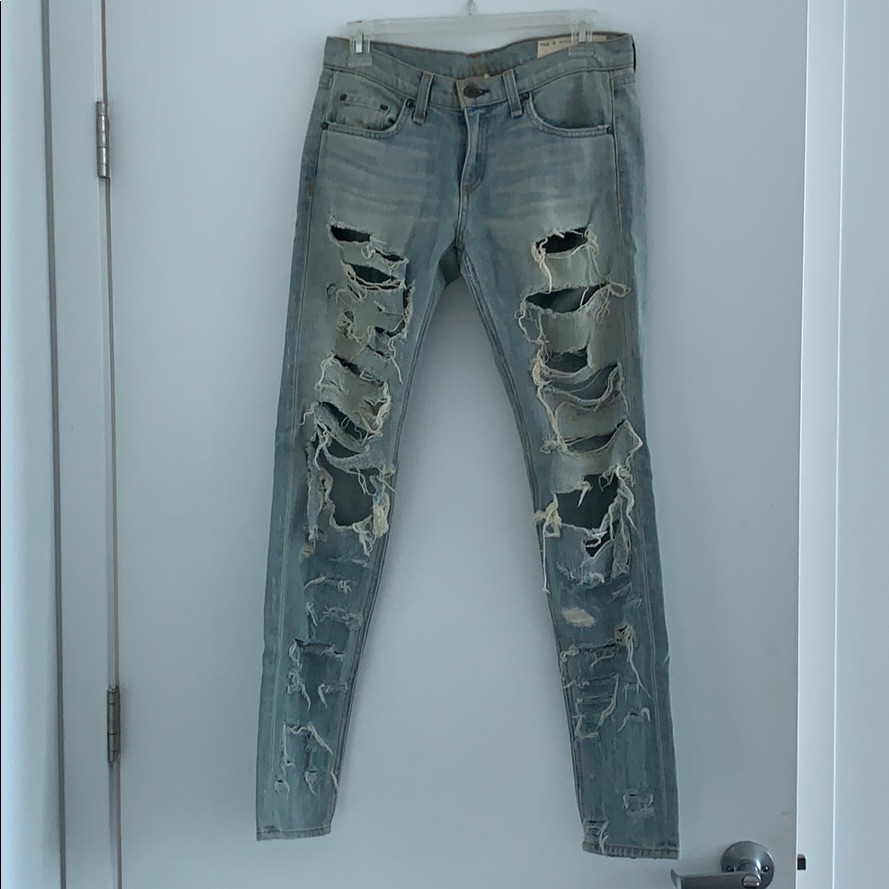 Rag And Bone Distressed Bf Jeans 25
